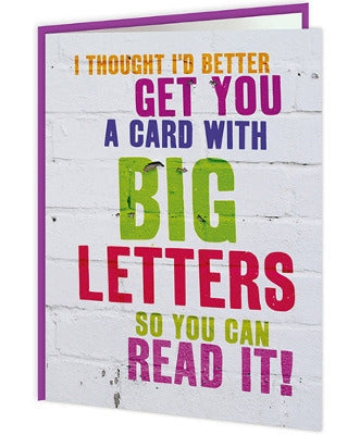 Word Up! - A Card With Big Letters - new