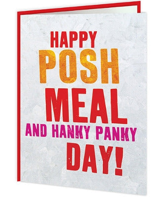 Word Up! - Happy Posh Meal and Hanky Panky Day - new